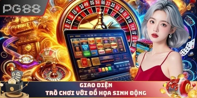 Giao diện trò chơi với đồ họa sinh động