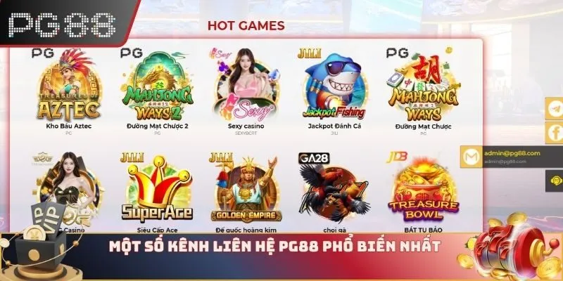 Một số kênh liên hệ PG88 phổ biến nhất
